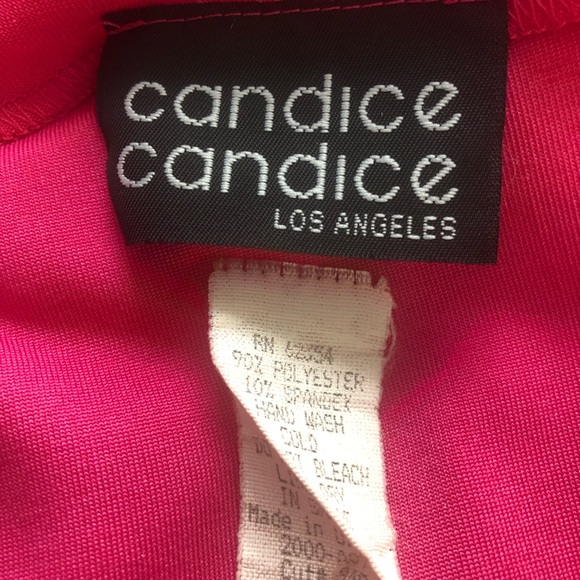 Women's hot pink sleeveless shell by Candice Candice Los Angeles, size L - Picture 7 of 9
